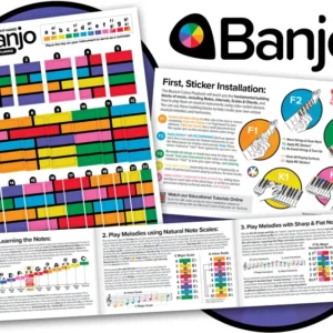 Banjo Fretboard NoteStickers (Special)
