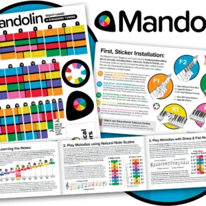 Mandolin Fretboard Note Sticker Guides